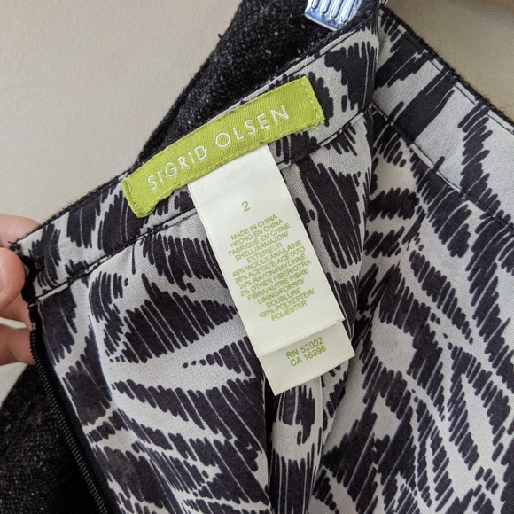 grey white speckled high waist pencil skirt - Picture 10 of 10